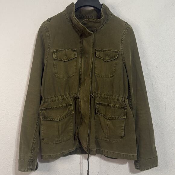 Levi's Women Khaki Utility Jacket Size Large - Picture 3 of 10